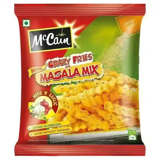 McCain Crazy Fries Masala Herb 'N' Garlic 400g
